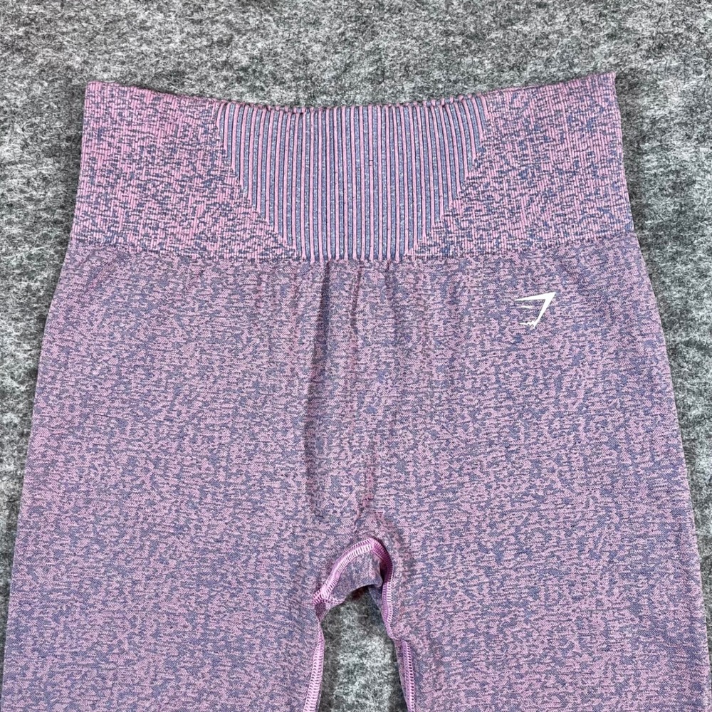 Gymshark Seamless Leggings Womens XS (2-4) Pink Purple High Waisted Yoga Gym - Picture 3 of 11